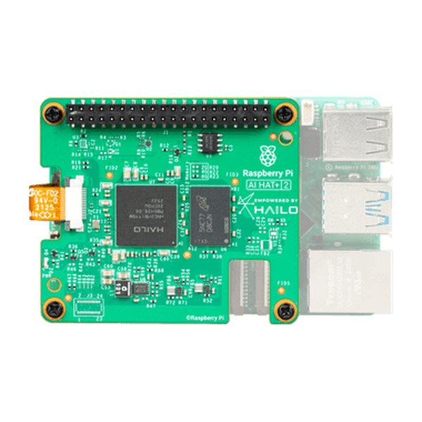 Плата ИИ-ускорителя Raspberry Pi AI HAT+ 2 (Hailo-10H), 40 TOPS, 8 ГБ