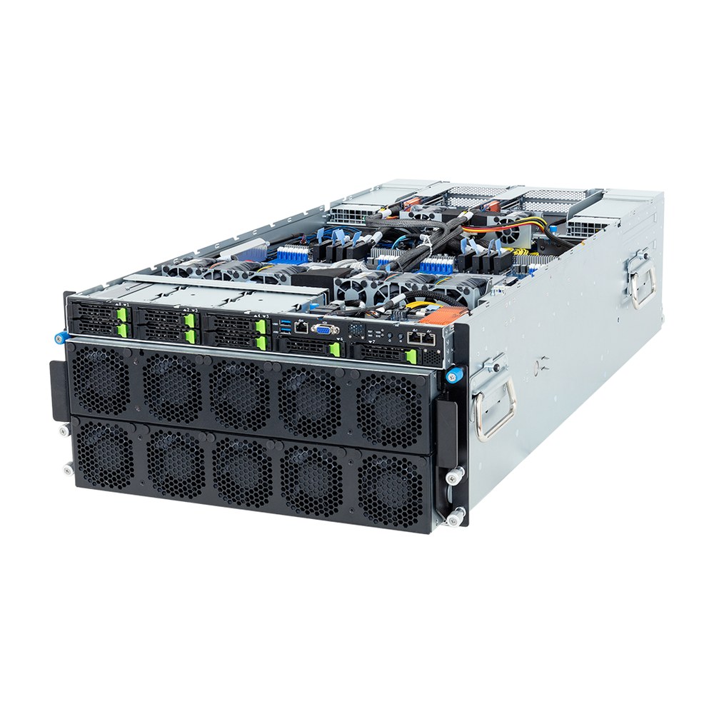 GPU-сервер GIGABYTE G593-ZX1-AAX1, 5U, 8× AMD Instinct MI300X