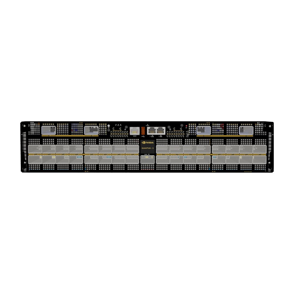 Коммутатор InfiniBand NVIDIA Quantum-X800 Q3200-RA, 2 × 36 портов XDR 800 Гбит/с, 2U