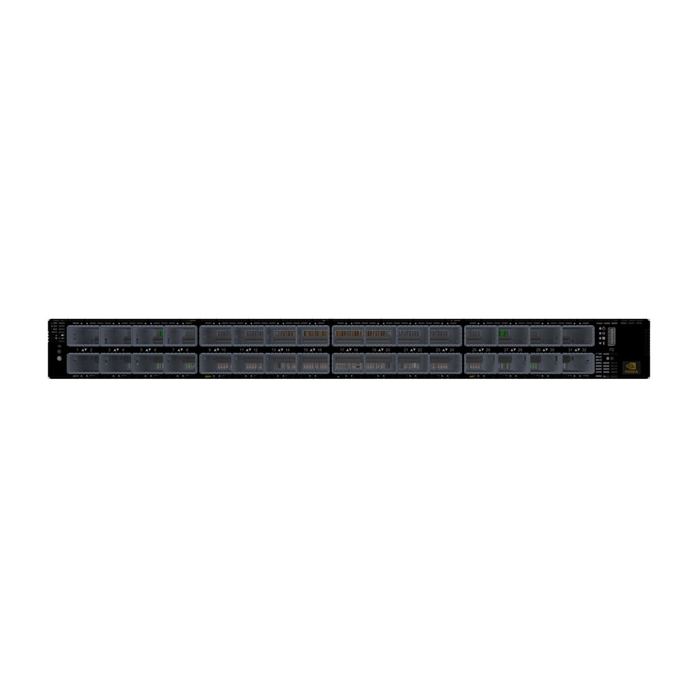 Коммутатор InfiniBand NVIDIA Quantum-2 QM9790, 64 порта NDR 400 Гбит/с, неуправляемый
