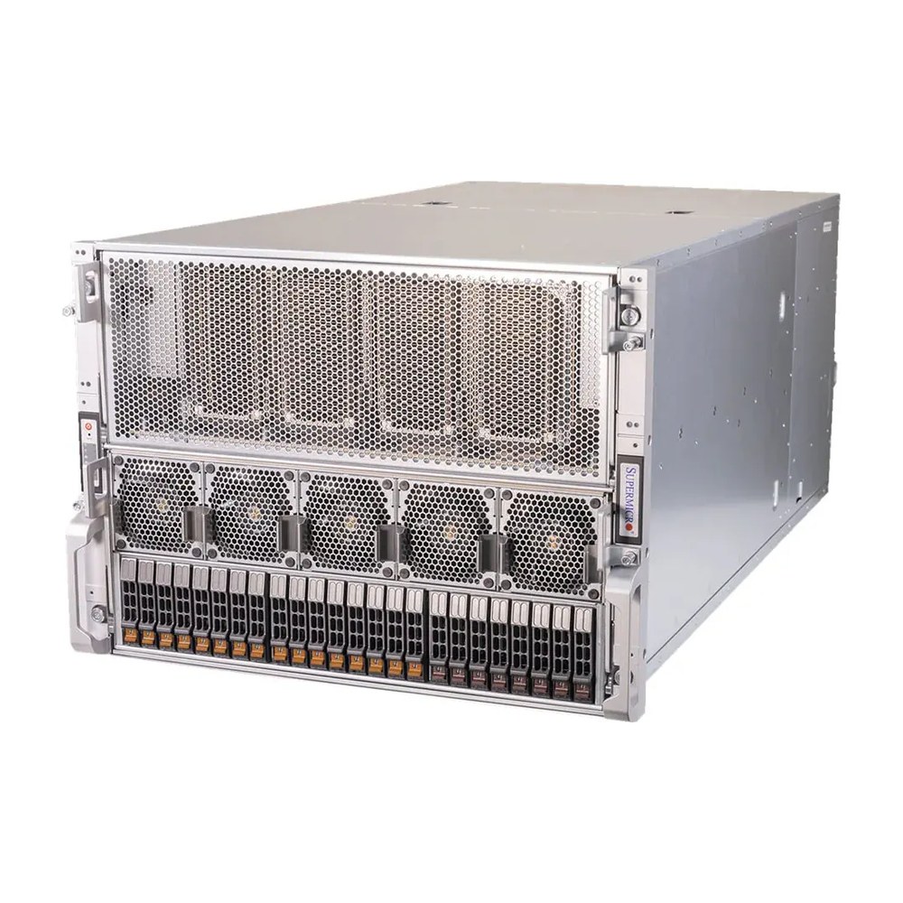 GPU-сервер Supermicro AS-8125GS-TNHR, 8U, 8× GPU NVIDIA HGX H100/H200