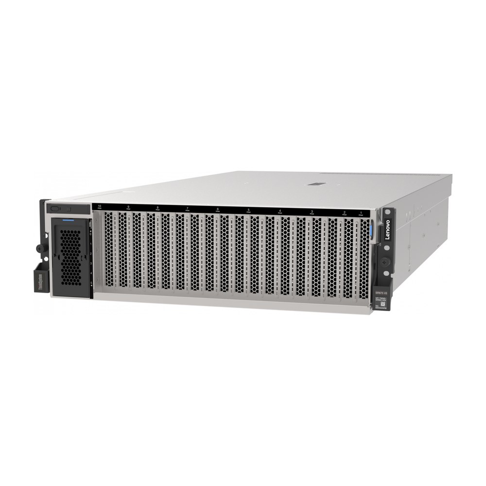 GPU-сервер Lenovo ThinkSystem SR675 V3, 3U, до 8 GPU PCIe