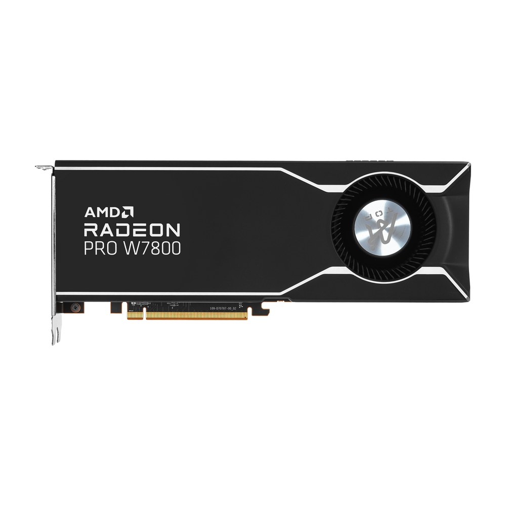 Профессиональная видеокарта AMD Radeon PRO W7800, 32 ГБ GDDR6