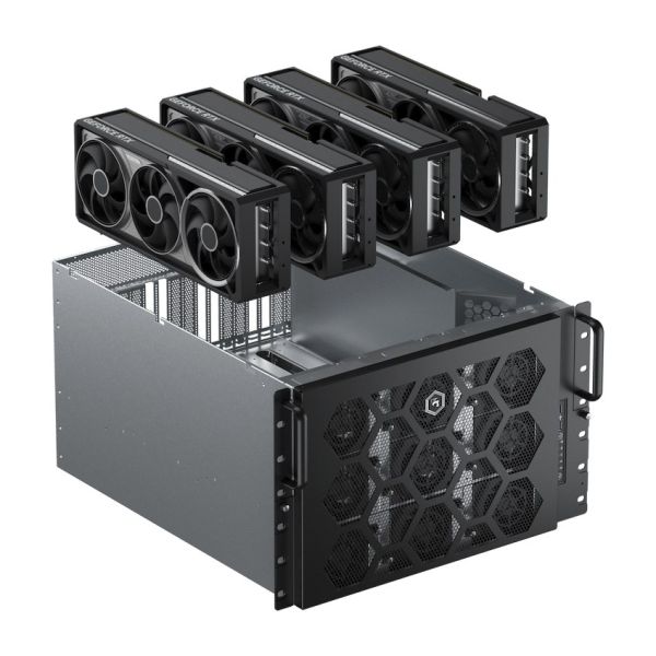 GPU-сервер Digital Razor DevBox AI DV32-128-512-A, 6.5U, 4× NVIDIA RTX 5090 32 ГБ