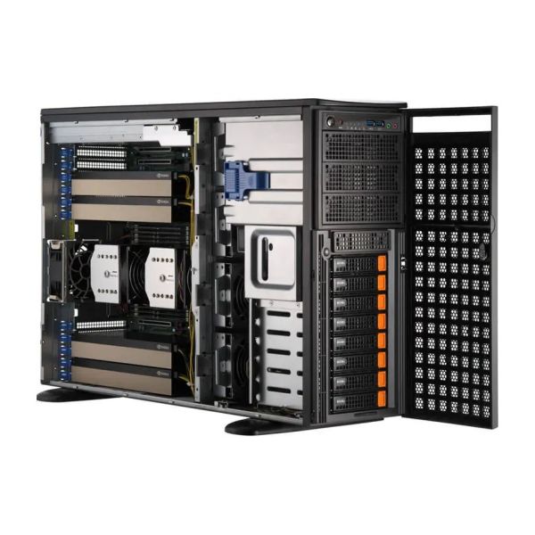 GPU-сервер Supermicro SYS-741GE-TNRT, Tower / 4U, до 4 GPU PCIe