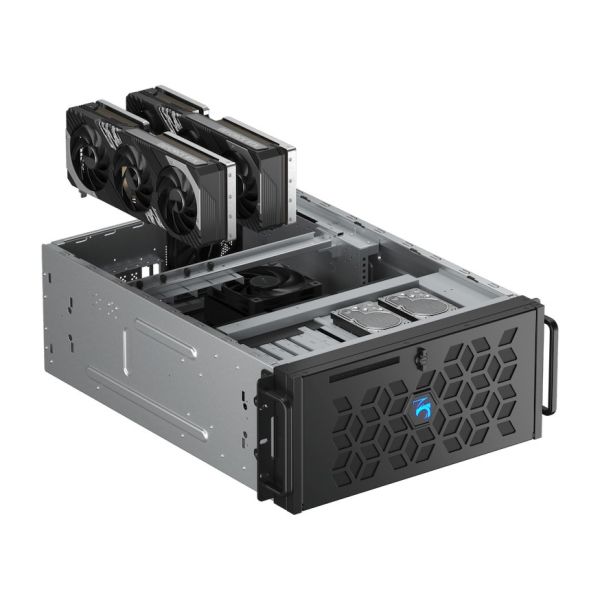 GPU-сервер Digital Razor RackStation AI RS24-64-256, 4.5U, 2× NVIDIA RTX 5090 32 ГБ