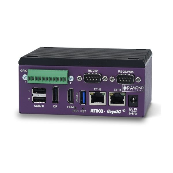 Edge AI компьютер Diamond Systems Jetbox-FloydSC-XNX-02, NVIDIA Jetson Xavier NX, до 21 TOPS